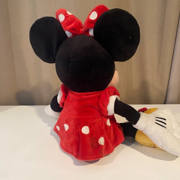 Disney Store Minnie Mouse Plush 18 Red Polka Dot Dress Soft‎ Toy - Picture 5 of 5